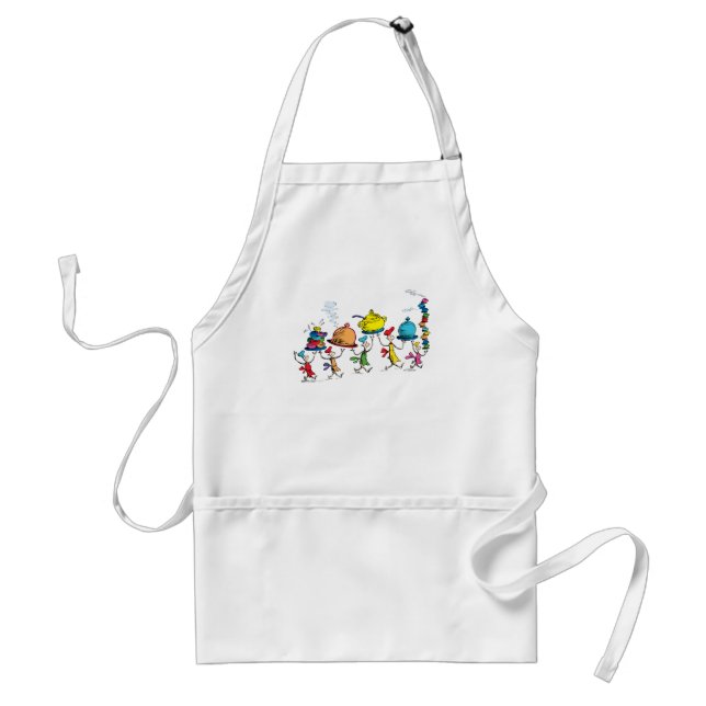 The Whos Carrying the Christmas Feast Adult Apron (Front)