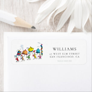 The Whos Carrying the Christmas Feast Label