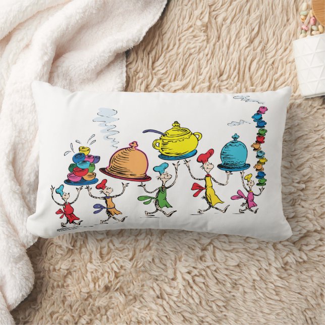 The Whos Carrying the Christmas Feast Lumbar Pillow (Blanket)