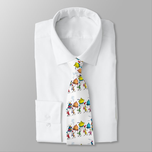 The Whos Carrying the Christmas Feast Neck Tie (Tied)