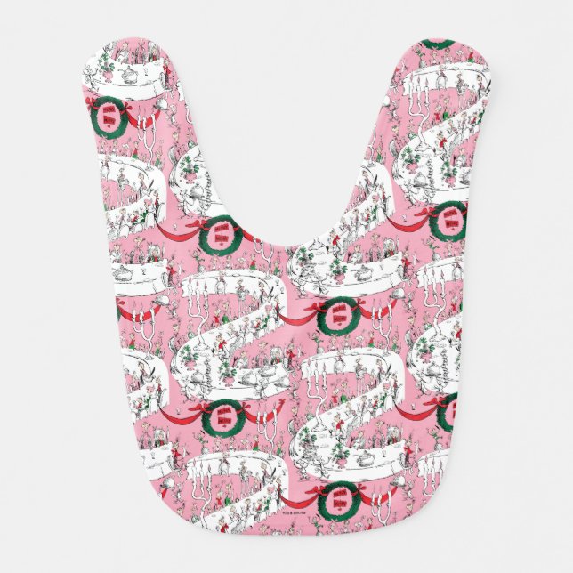 The Whos' Merry Christmas Feast Baby Bib (Front)
