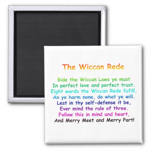 The Wiccan Rede Magnet