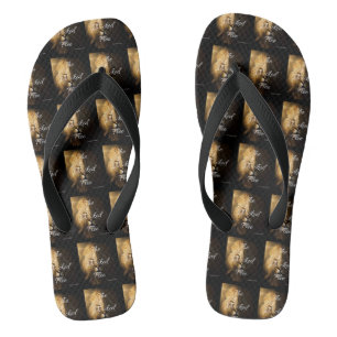 The Wicked Flee Proverbs 28:1 KJV BLK All-Over Flip Flops