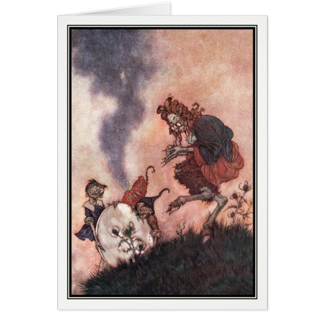 The Wicked Hobgoblin by Edmund Dulac Cards (Front)