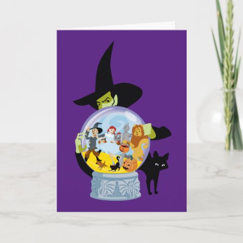 The Wicked Witch Crystal Ball Halloween Card