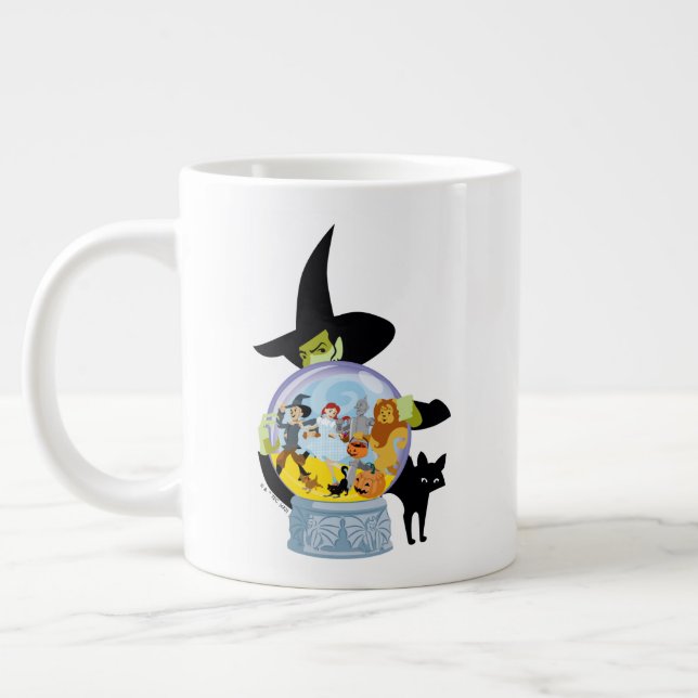 The Wicked Witch Crystal Ball Halloween Giant Coffee Mug (Left)