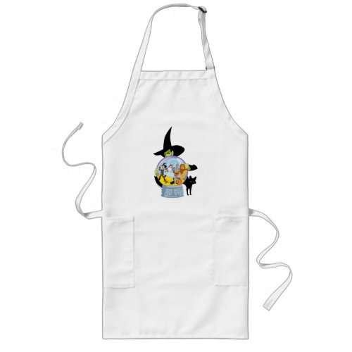 The Wicked Witch Crystal Ball Halloween Long Apron