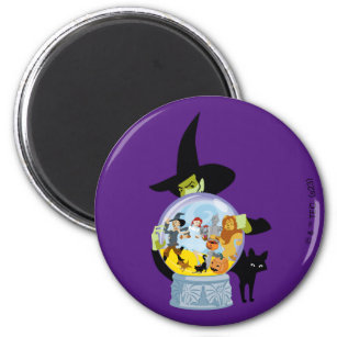 The Wicked Witch Crystal Ball Halloween Magnet