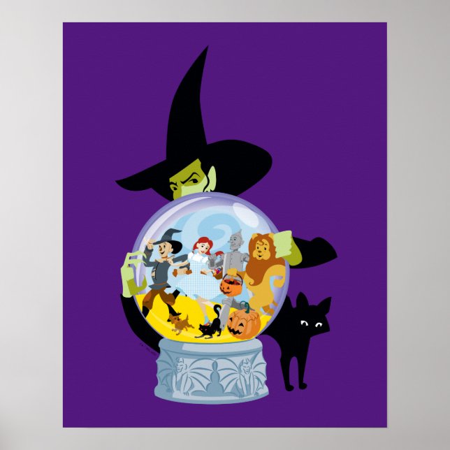 The Wicked Witch Crystal Ball Halloween Poster (Front)