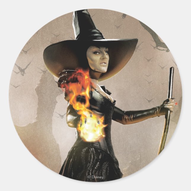 The Wicked Witch of the West 6 Classic Round Sticker (Front)