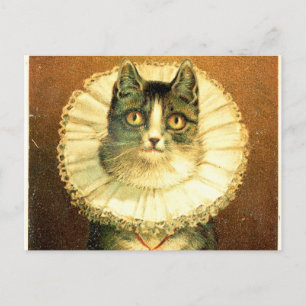 The Widow by Frederick Dielman, typical Kitch art Postcard