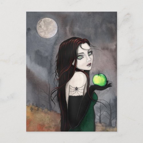 The Widow Gothic WItch Fantasy Art Postcard