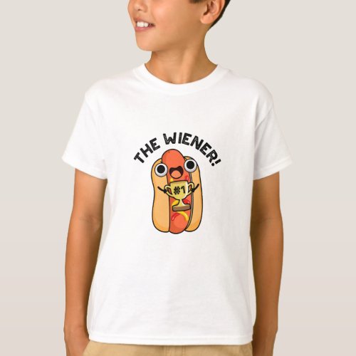 The Wiener Funny Winner Hot Dog Pun  T_Shirt