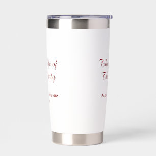 The wife of the party bachelorette party name date insulated tumbler