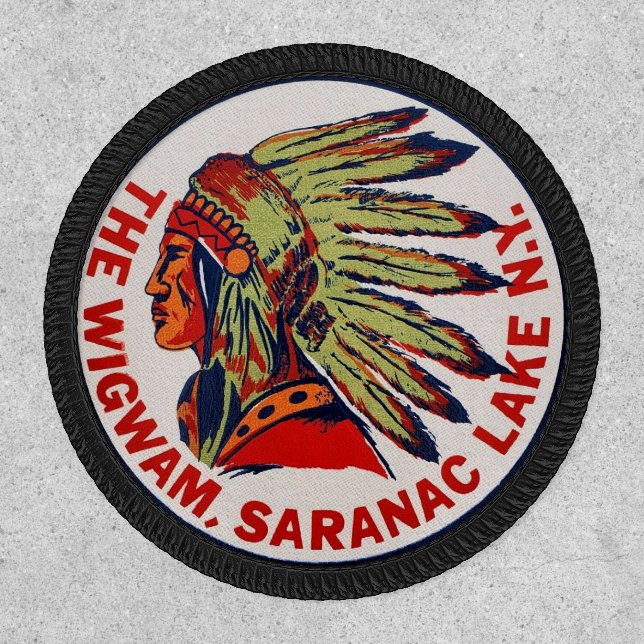 The Wigwam, Saranac Lake N.Y. Patch (Front)