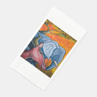 THE WILD ANIMALS PAPER GUEST TOWELS