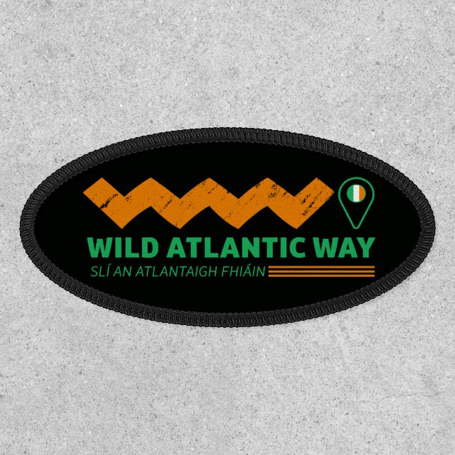 The Wild Atlantic Way Ireland's Coastal trip Patch (Front)