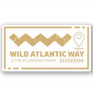 The Wild Atlantic Way Ireland's Coastal trip Sticker