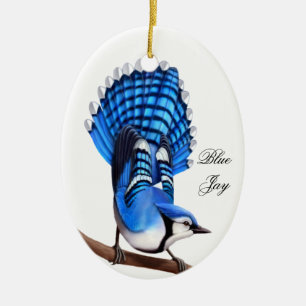 The Wild Blue Jay Bird Ornament