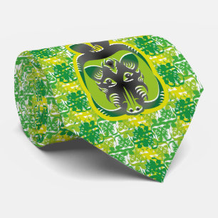 THE WILD BOAR EATS APPLES BY MASANSER NECK TIE
