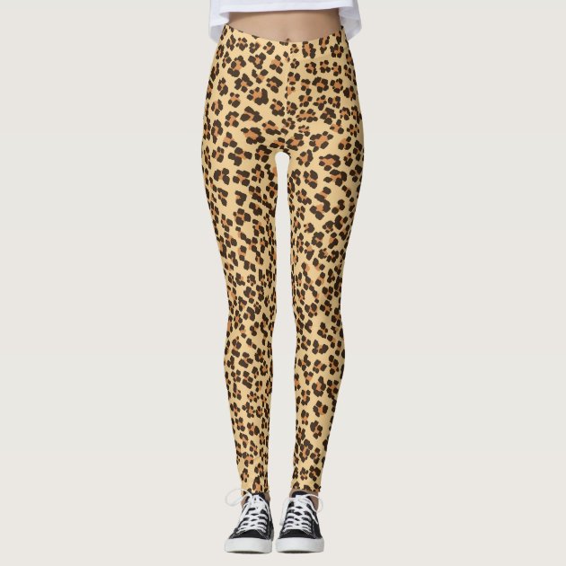 The Wild Elegance Leopard target women leggings Leggings Zazzle