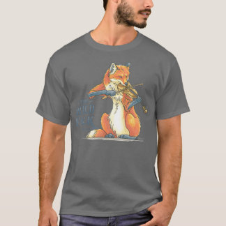 The Wild Folk Fox on Fiddle T-Shirt