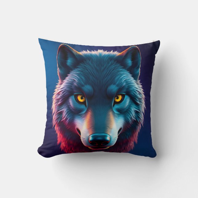 The Wild Gaze -  Throw Pillow (Front)
