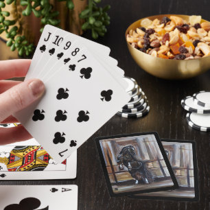 The Wild Horse Painting by Alfred Fox Poker Cards