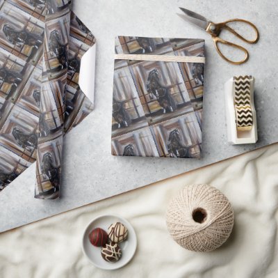 The Wild Horse Painting by Alfred Fox Wrapping Paper
