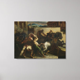 The Wild Horse Race at Rome, c.1817 Canvas Print