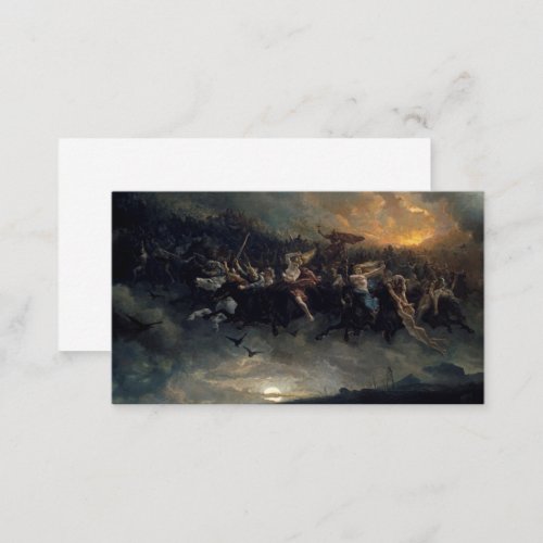 The Wild Hunt Of Odin 1872 by Peter Nicolai Arbo Business Card