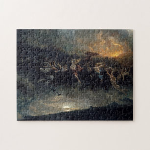 The Wild Hunt Of Odin, 1872 by Peter Nicolai Arbo Jigsaw Puzzle