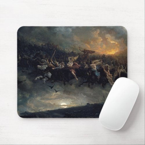 The Wild Hunt Of Odin 1872 by Peter Nicolai Arbo Mouse Pad