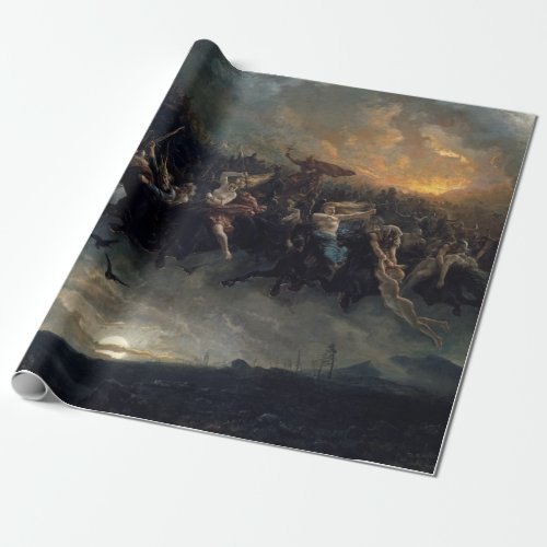 The Wild Hunt Of Odin 1872 by Peter Nicolai Arbo Wrapping Paper