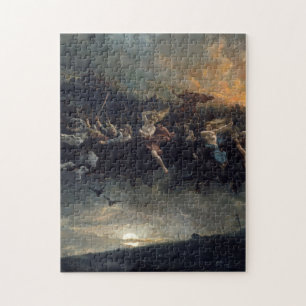 The Wild Hunt Of Odin By Peter Nicolai Arbo 1872 Jigsaw Puzzle