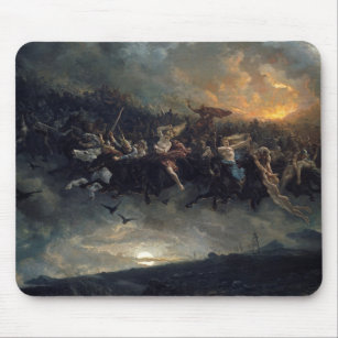 The Wild Hunt Of Odin By Peter Nicolai Arbo 1872 Mouse Pad