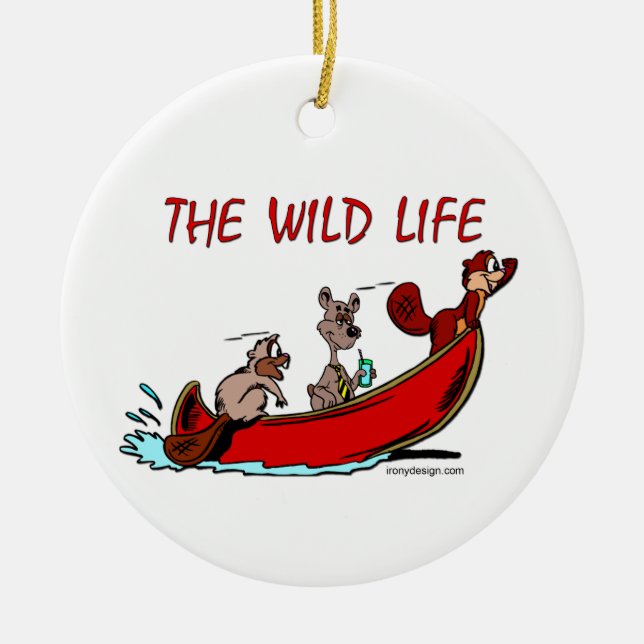 The Wild Life Ceramic Ornament (Front)
