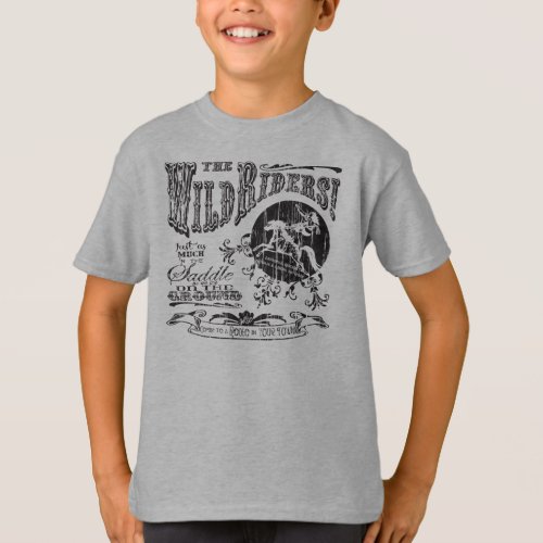 The Wild Riders Youth_ Black Design T_Shirt