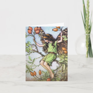 The Wild Rose Hip Fairy - Customized Card