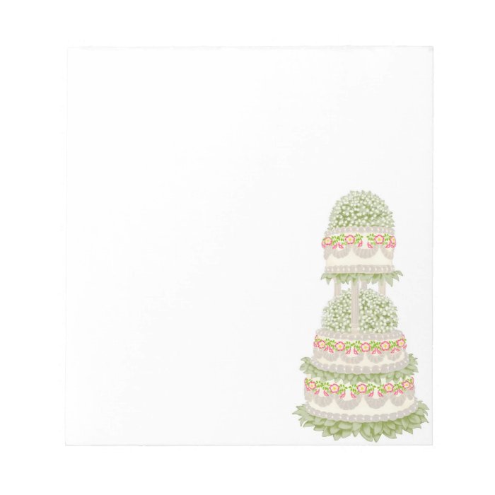 The Wild Rose Wedding Cake Notepad