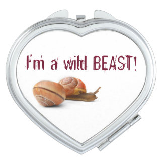 The wild side of a snail mirror for makeup