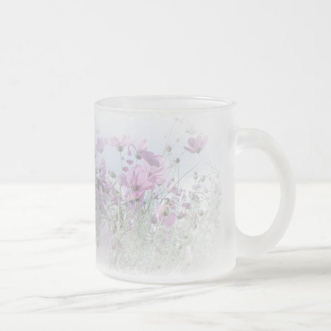 The Wildflower Dream Frosted Glass Coffee Mug (Right)