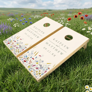 The Wildflower Meadow Wedding Suite - Cornhole Set