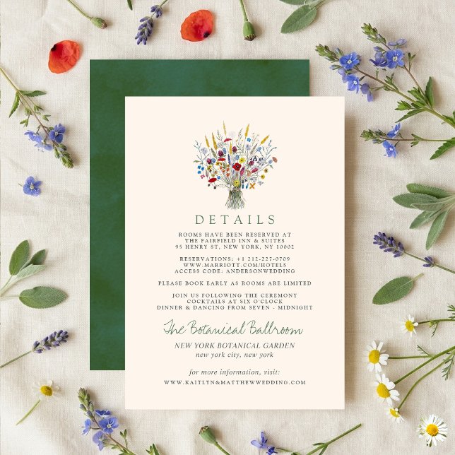 The Wildflower Meadow Wedding Suite - Enclosure Card (Creator Uploaded)