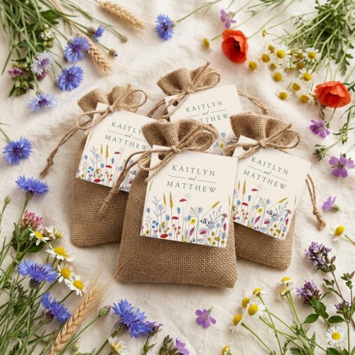 The Wildflower Meadow Wedding Suite - Favor Tags