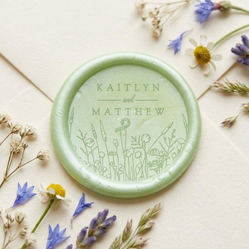 The Wildflower Meadow Wedding Suite - Wax Seal Sticker
