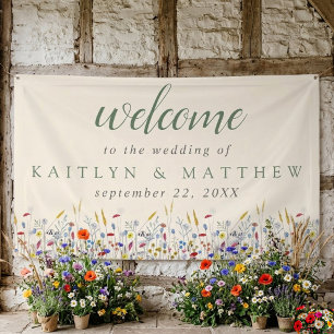 The Wildflower Meadow Wedding Suite - Welcome Banner