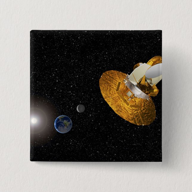 The Wilkinson Microwave Anisotropy Probe Pinback Button (Front)