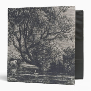 The Willow (etching) 3 Ring Binder