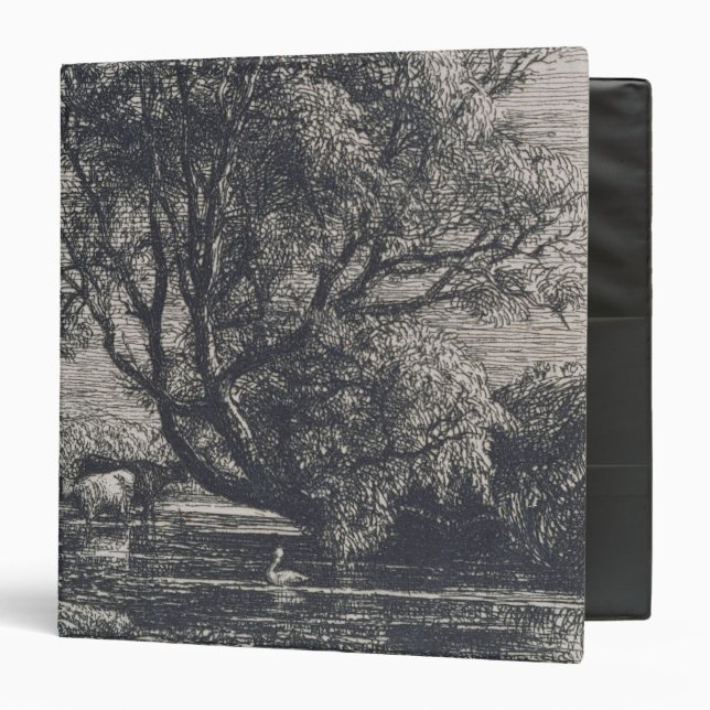 The Willow (etching) 3 Ring Binder (Front/Inside)